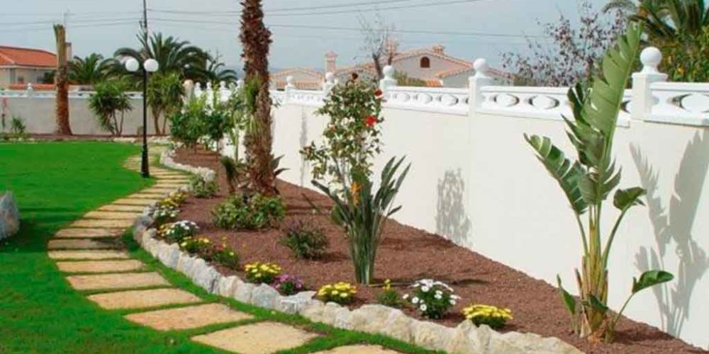 Jardineria, cesped artificial y piedra